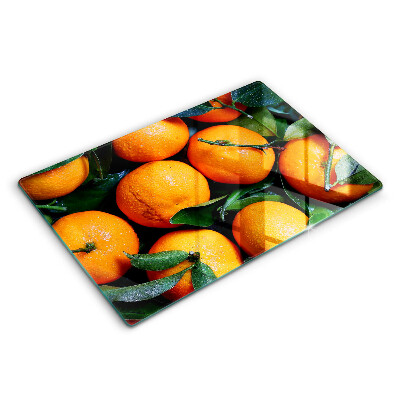 Modern placă din sticla protectie perete bucatarie Fructe portocale 80x52 cm