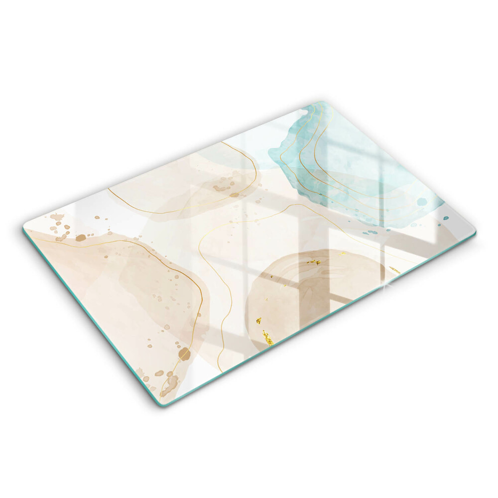 Modern placă din sticla protectie perete bucatarie Forme boho strălucitoare 80x52 cm