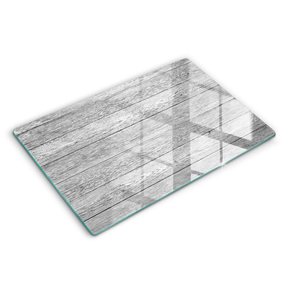 Modern placă din sticla protectie perete bucatarie Scânduri vechi de lemn 80x52 cm
