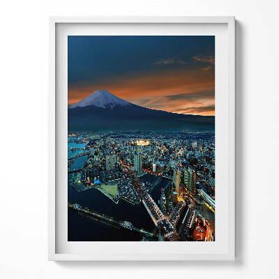 Tablou rama Vedere a orașului Tokyo și a Muntelui Fuji