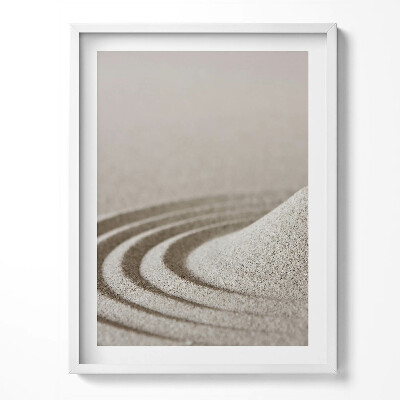 Tablou living cu rama Zen - un deal de nisip în stil boho