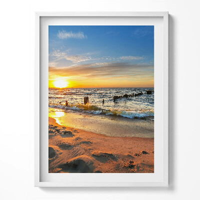 Tablou rama Răsărit de soare peste mare