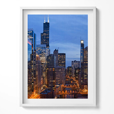 Tablou rama Luminile clădirilor marilor orașe