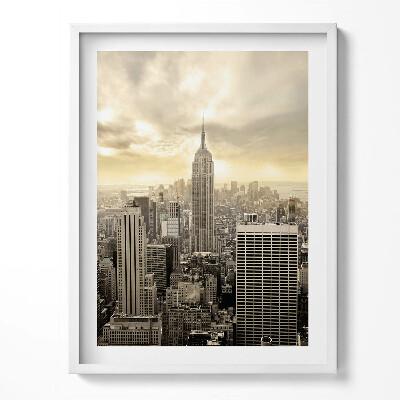 Tablou living cu rama Panoramă a clădirii Empire State