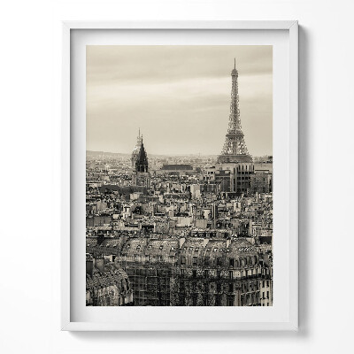 Tablou rama Peisajul Parisului și Turnul Eiffel