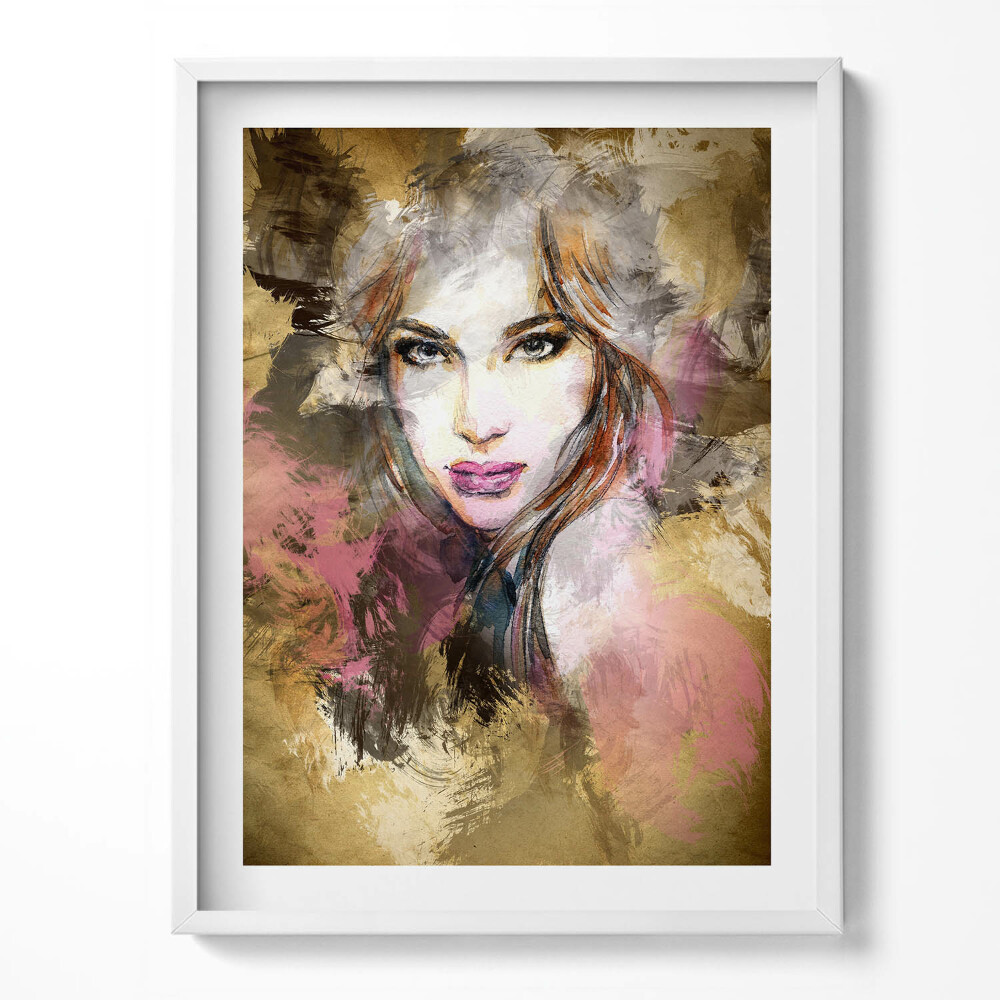 Tablou living cu rama Portretul unei femei misterioase