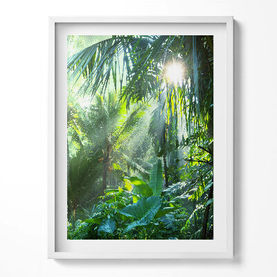 Tablou rama O junglă verde plină de plante