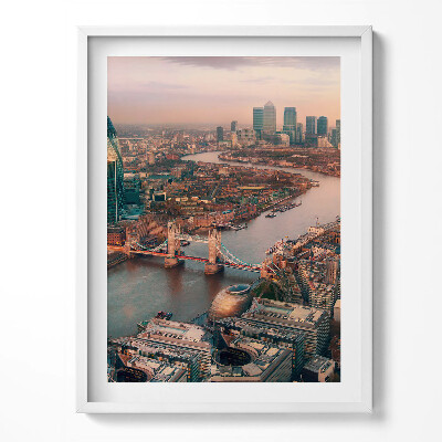 Tablou living cu rama Londra din perspectivă