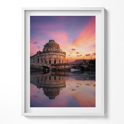 Tablou living cu rama Vedere a orașului seara