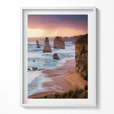 Tablou living cu rama Peisaj de stâncă de pe malul mării