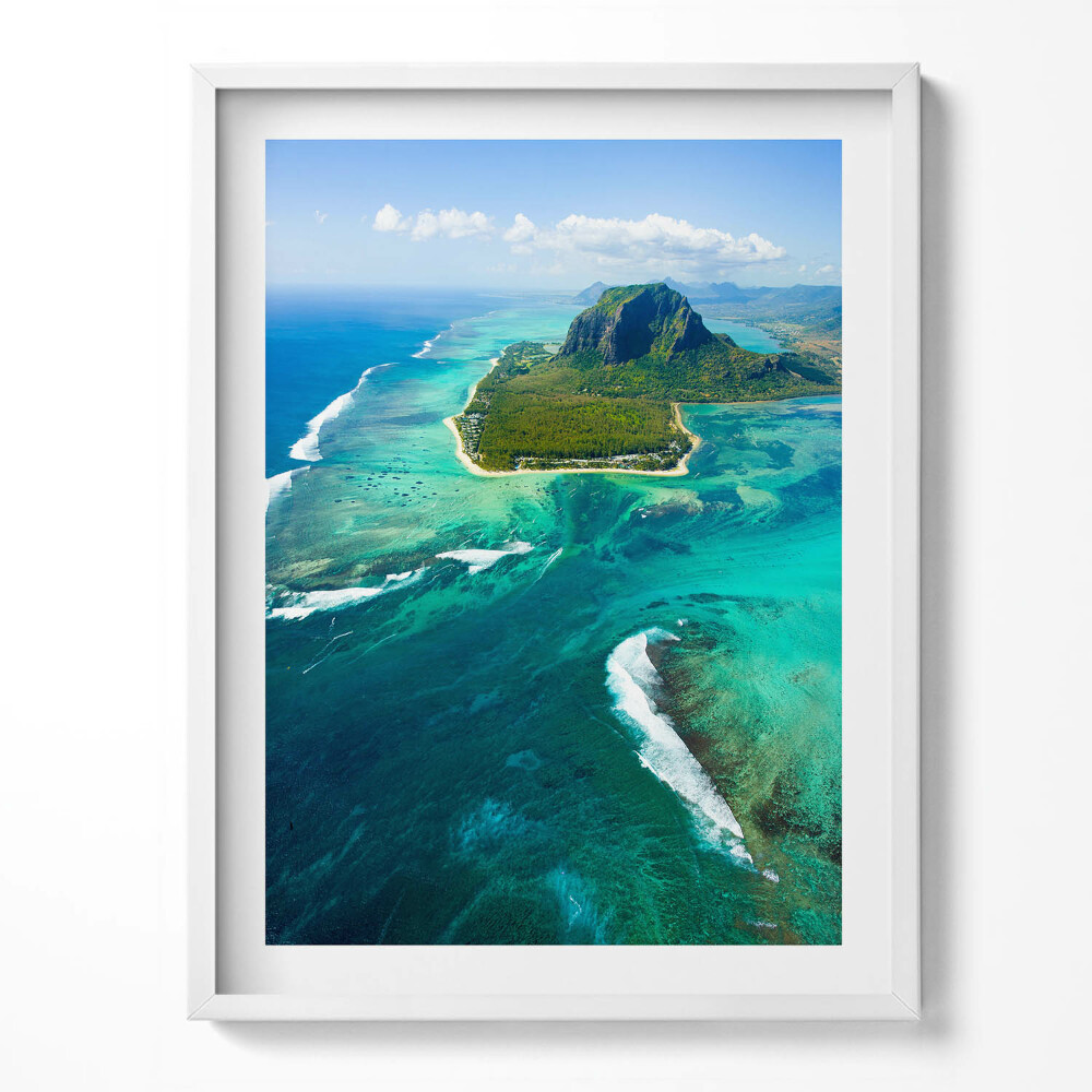 Tablou rama Oceanul turcoaz din vedere de pasăre