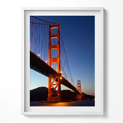 Tablou living cu rama Podul Golden Gate