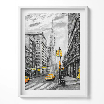 Tablou living cu rama Străzile din Empire State Building