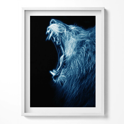 Tablou rama Limbajul corpului leului sălbatic