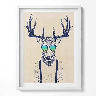 Tablou rama Cerb abstract cu trăsături umane