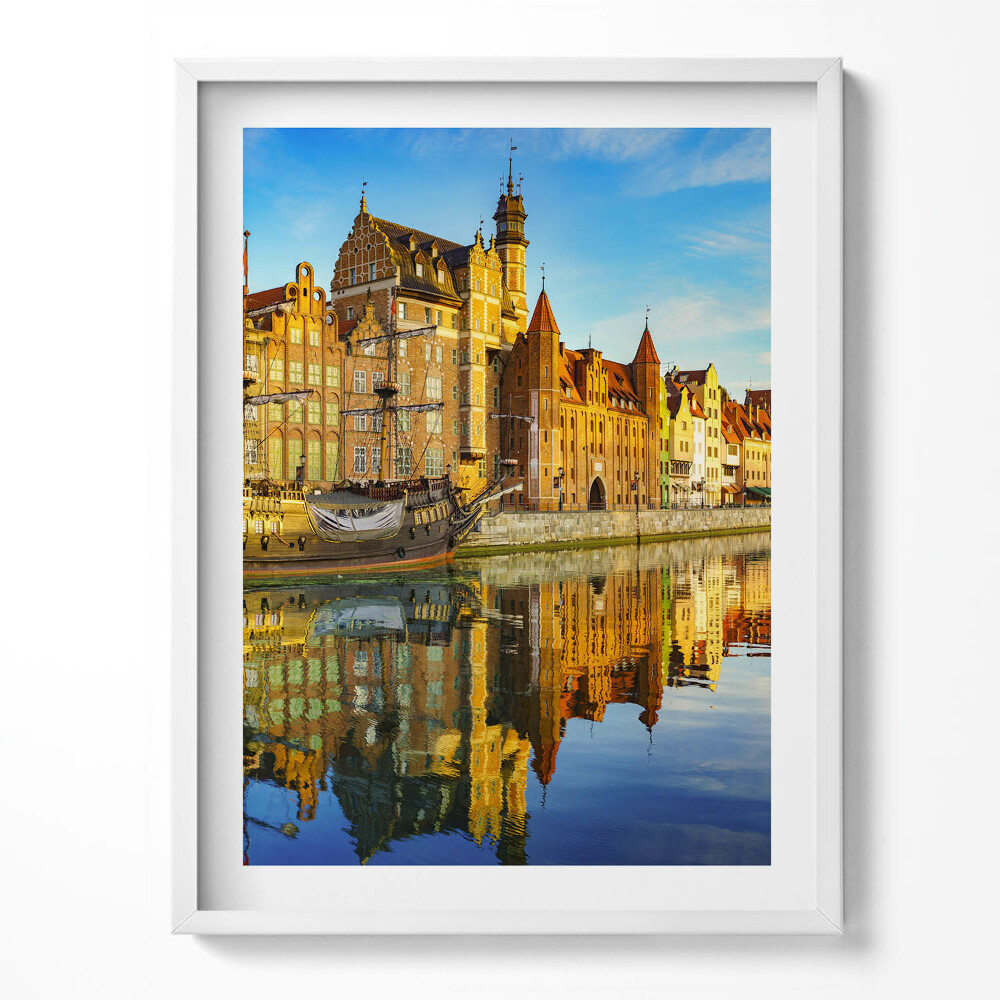 Tablou rama Motlawa din Gdańsk