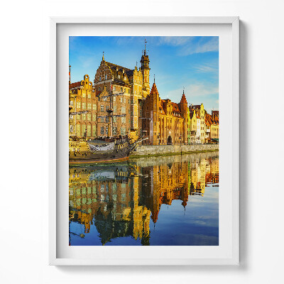 Tablou rama Motlawa din Gdańsk