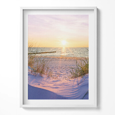 Tablou rama Marea Poloneză - o plajă la soare