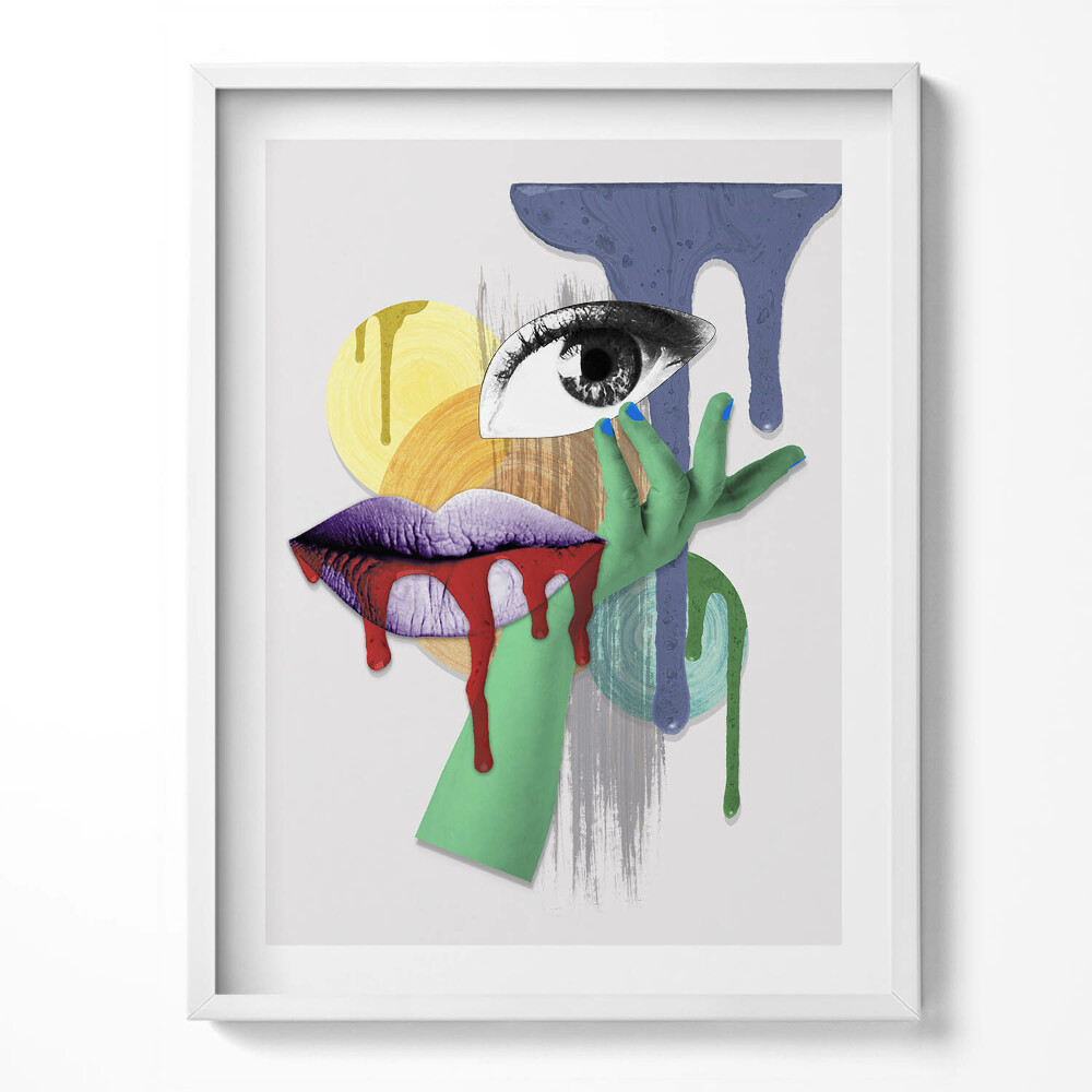 Tablou rama Colaj suprarealist