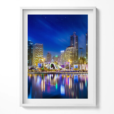 Tablou rama Un oraș plin de culori