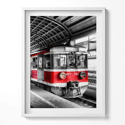 Tablou rama Vechea platformă de cale ferată