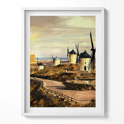 Tablou living cu rama Morile de vânt din Cosuegra