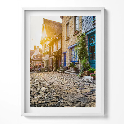 Tablou living cu rama Strada Orașului Vechi