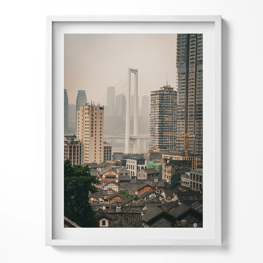 Tablou living cu rama Orașul Vechi Chongqing