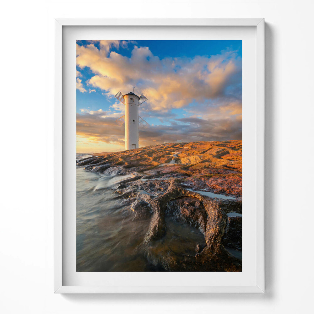 Tablou living cu rama Farul de pe Marea Baltică