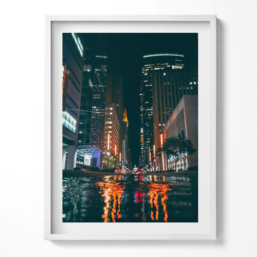 Tablou living cu rama Hilton Houston