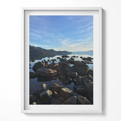 Tablou living cu rama Pietre sub un cer înnorat