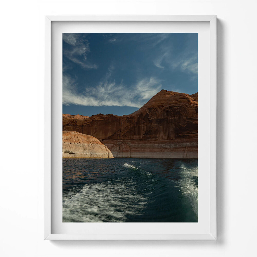 Tablou living cu rama Persoană pe schiuri nautice