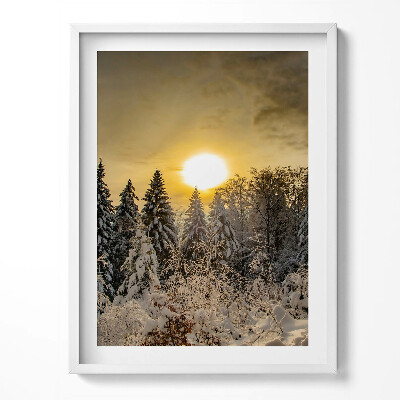 Tablou rama Peisaj de iarnă Beskidy