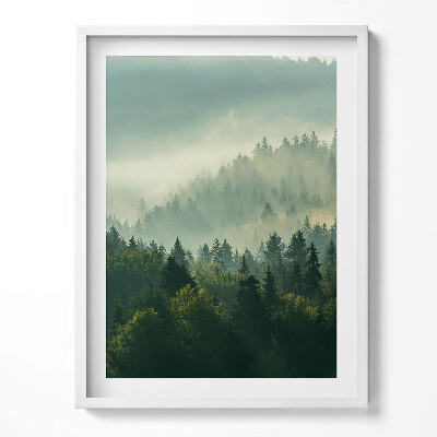 Tablou living cu rama Sunrise Beskids