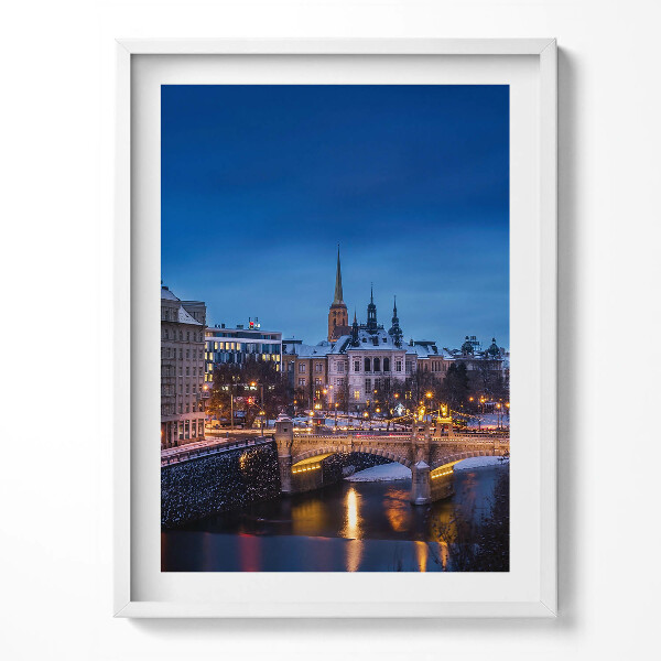 Tablou living cu rama Panorama Pilsen Republica Cehă