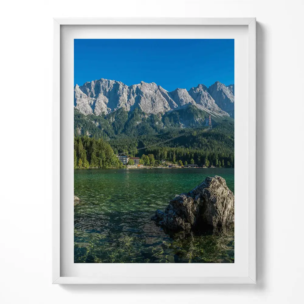 Tablou living cu rama Vârful Zugspitze, Germania