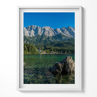 Tablou living cu rama Vârful Zugspitze, Germania