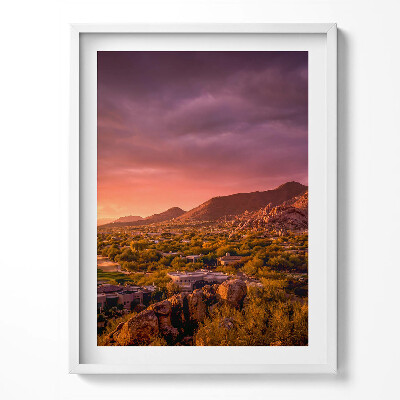Tablou rama Apus de soare peste nordul Scottsdale-ului