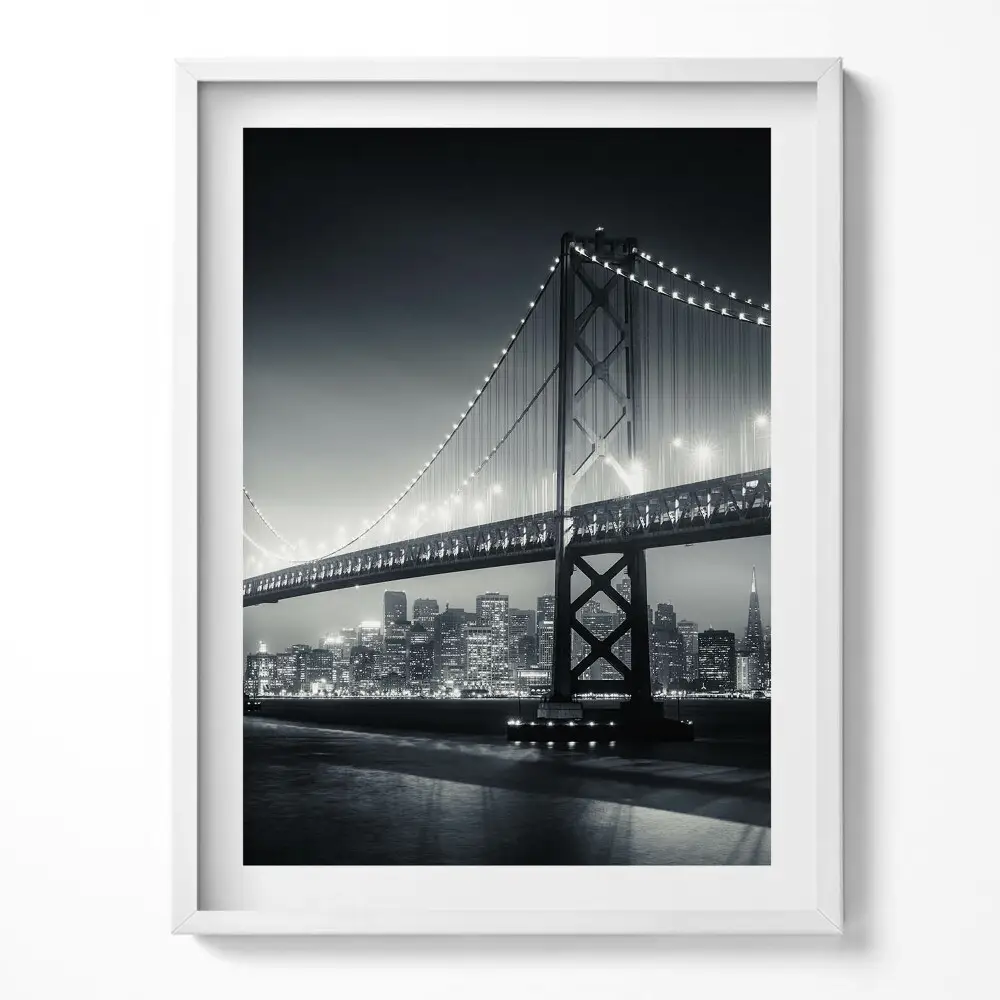 Tablou rama Podul San Francisco noaptea