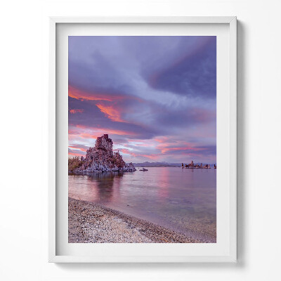 Tablou living cu rama Răsărit de soare Lacul Mono California