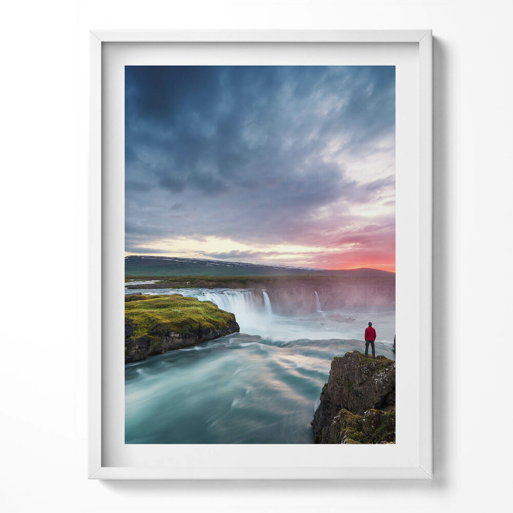 Tablou rama Peisaj cu cascada Godafoss