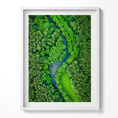 Tablou rama Râul în pădure