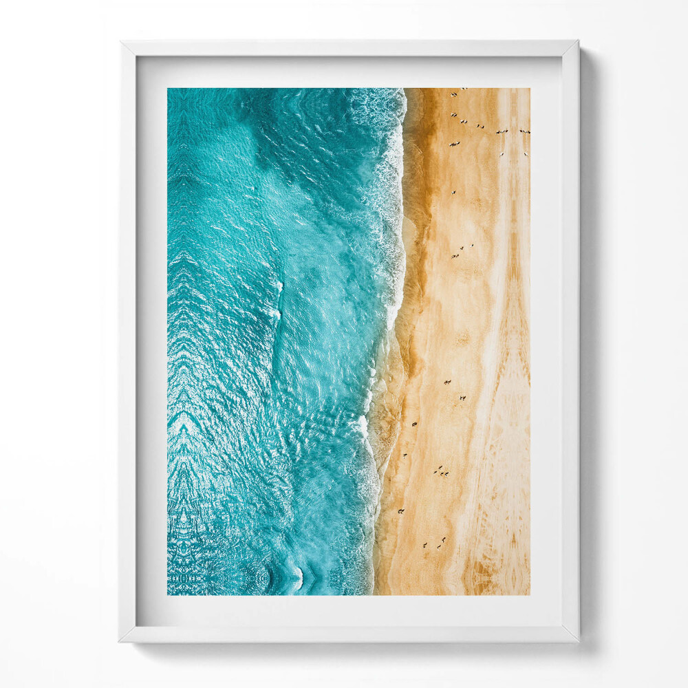 Tablou rama oameni de plajă la mare