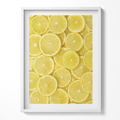 Tablou living cu rama Fructe de lămâie