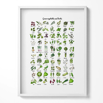 Tablou rama Legume verzi