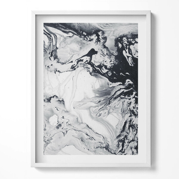 Tablou living cu rama Abstracție de cerneală