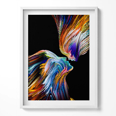 Tablou rama Fețe umane colorate abstracte