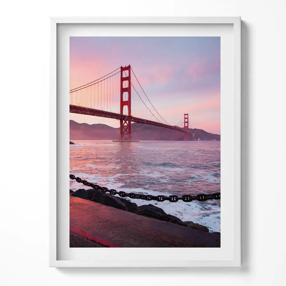 Tablou rama Vedere a podului Golden Gate