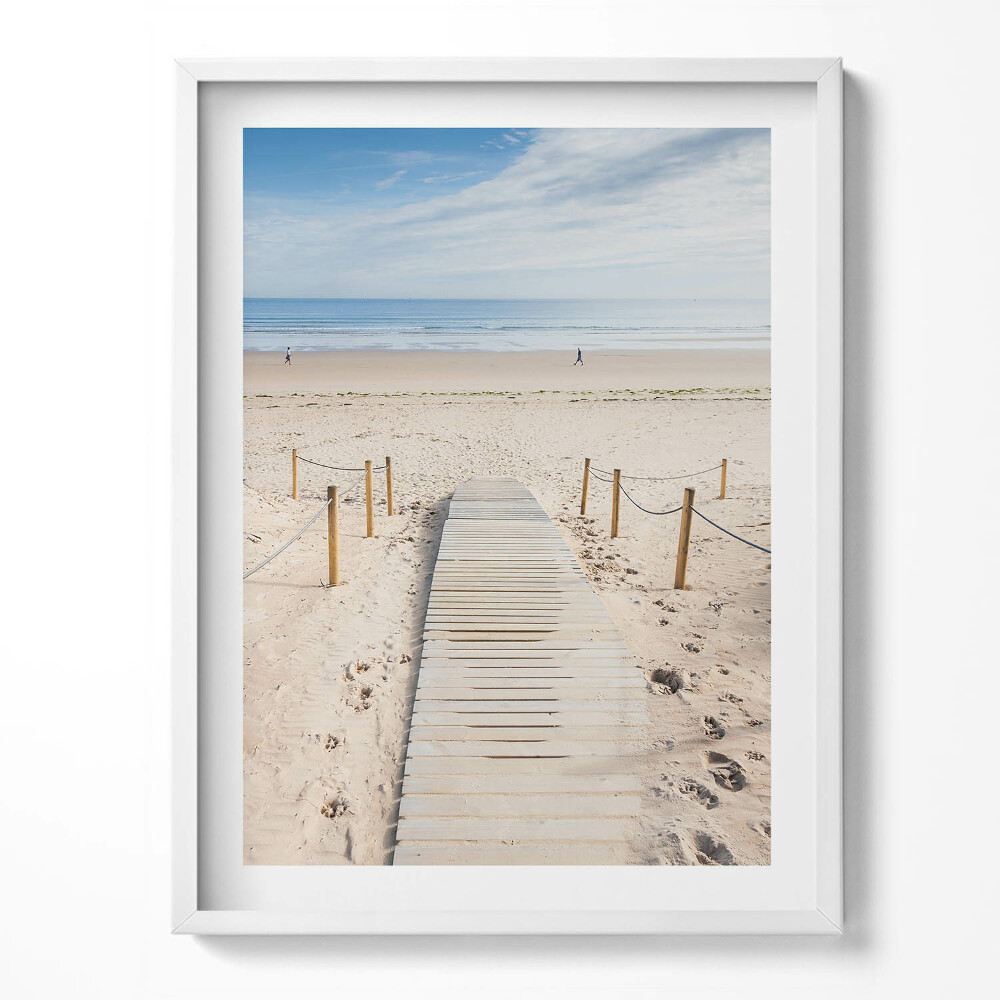 Tablou rama Cale de lemn pe nisip