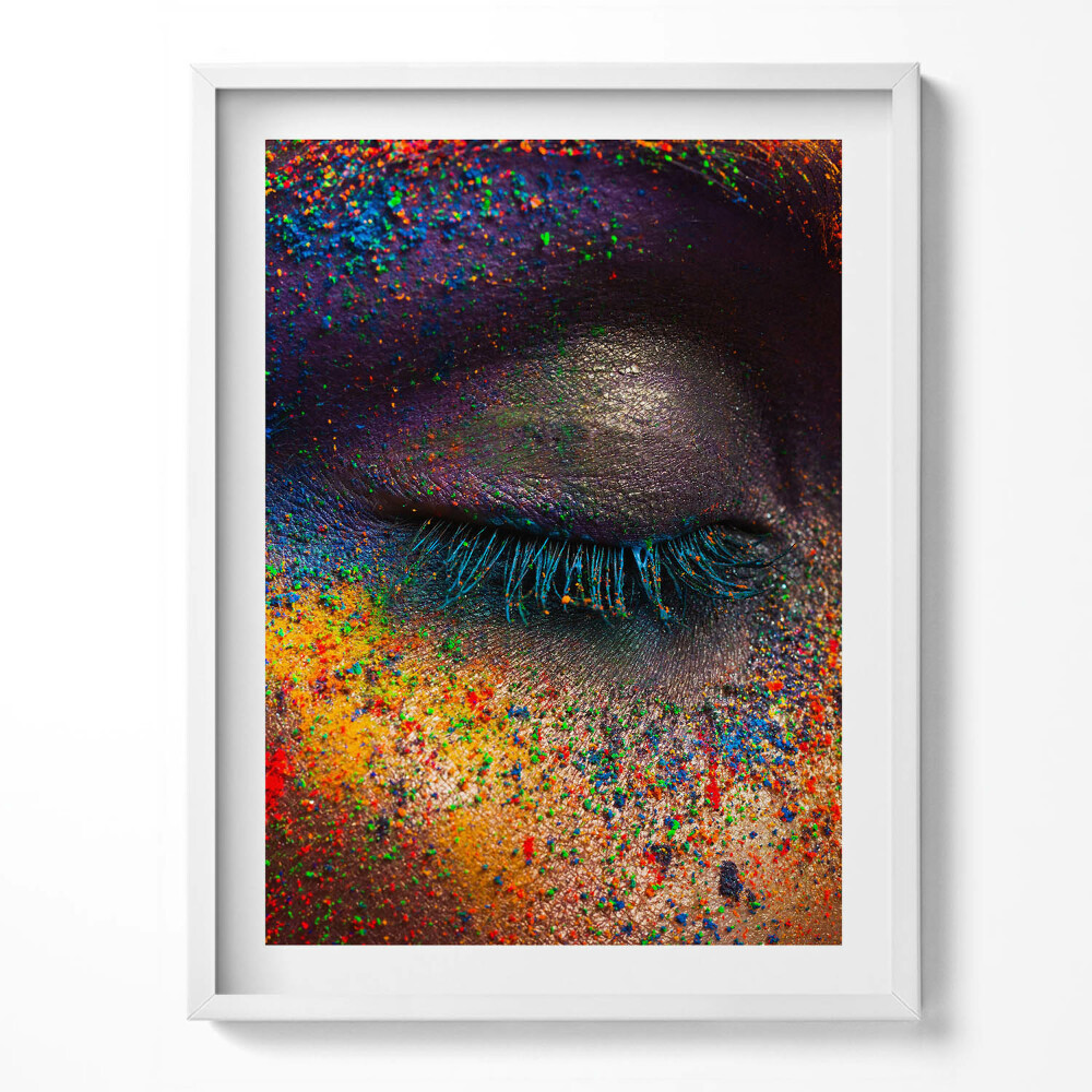 Tablou rama Ochiul colorat al femeii